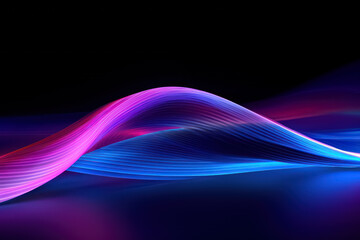 Modern Smooth Dynamic Fluid Wave, a Dark Black and Vibrant wavy and curve Wallpaper for a Mesmerizing Display background