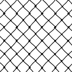 Wire Fence, Industrial Fence, Chain Fence Illustration on a transparent background