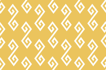 Yellow vintages cross stitch traditional ethnic pattern paisley flower Ikat background abstract Aztec African Indonesian Indian seamless pattern for fabric print cloth dress carpet curtains and sarong