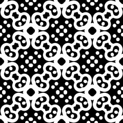 White background with black pattern. Seamless texture for fashion, textile design,  on wall paper, wrapping paper, fabrics and home decor. Simple repeat pattern.