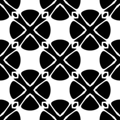 White background with black pattern. Seamless texture for fashion, textile design,  on wall paper, wrapping paper, fabrics and home decor. Simple repeat pattern.