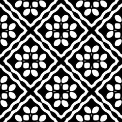 White background with black pattern. Seamless texture for fashion, textile design,  on wall paper, wrapping paper, fabrics and home decor. Simple repeat pattern.