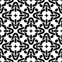 White background with black pattern. Seamless texture for fashion, textile design,  on wall paper, wrapping paper, fabrics and home decor. Simple repeat pattern.