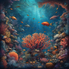 Fototapeta na wymiar Coral Reefs in Danger: The Fight for Conservation