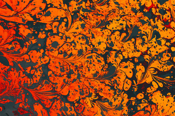 Abstract creative marble pattern texture. Traditional art of Ebru marbling