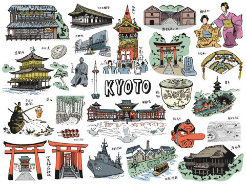 KYOTO JAPAN Illustration