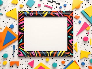 Retro abstract frame background with copy space inside 