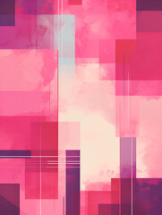 Retro abstract pink background banner 