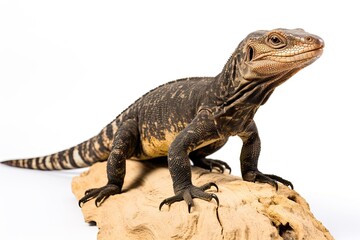 Fototapeta premium Monitor Lizard isolated on white background