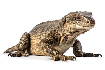 Obraz premium Monitor Lizard isolated on white background