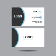 

three colour combo minimal business card design with Mockup Vector illustration eps file for business and personal use template