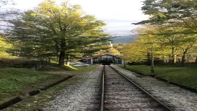 Funicular ride from Zakopane to Gubalowka in Tatras Mountain