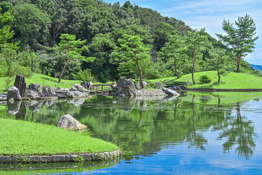 美しい日本庭園の写真