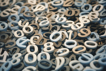 Background of numbers. from zero to nine