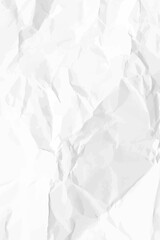 White clean crumpled paper