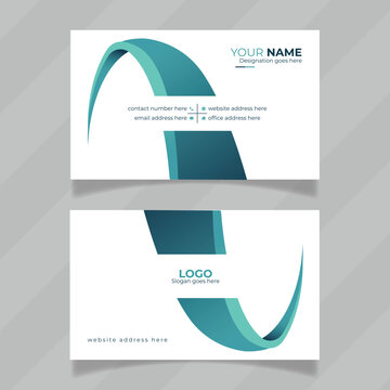 Easy to customizable and vector design layout for personal identity card. Simple and creative design presentation for business card. Printable illustrator file for contact information card. 