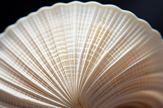 Macro image of a lined moon sea shell natica lineata
