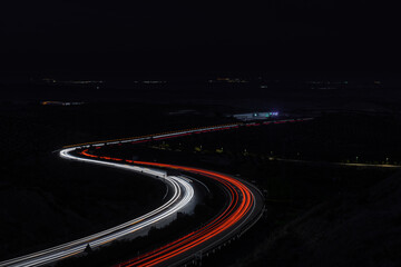 Photo of a long exopsure taken in a southern spanish highway. © Juan