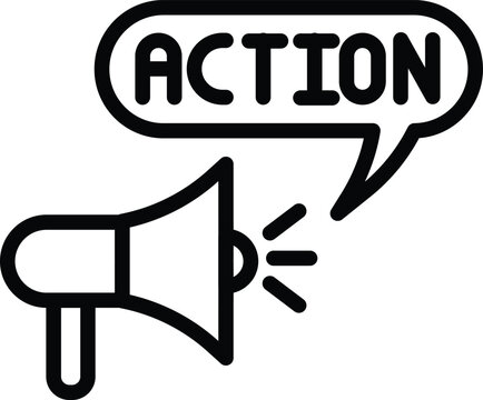 call to action icon marketing vector email illustration