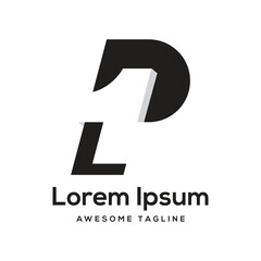 1P Letter Logo Design Free Icon Rahim By Designer