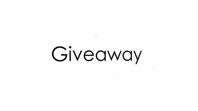 giveaway sign 