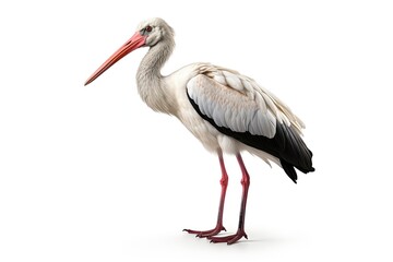 Fototapeta premium Stork isolated on white background