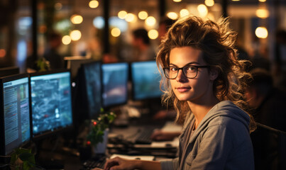 Innovating in Tech: Computer Programmer Working on Application Development