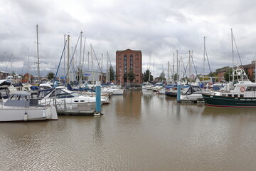 View of  Port of Hull, East Yorkshire, England, United Kingdom.