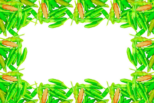 chili frame arranged into picture frames, frame / frame chili, leaf frame, leaf picture, bright green, natural leaf color, transparent background png file