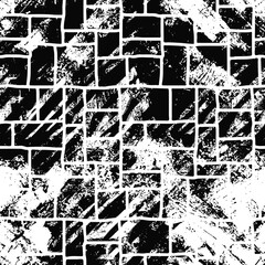 Stone blocks seamless pattern, wall, vector design