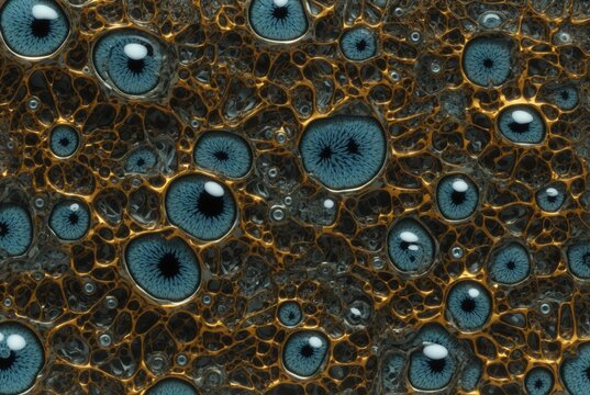 Seamless abstract biopunk pattern background