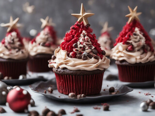 Christmas New Year cupcakes 