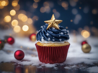 Christmas New Year cupcakes 