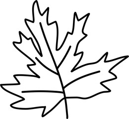 Autumn Leaf Outline