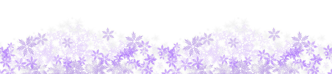 Snowfall Border, Snowflake Frame