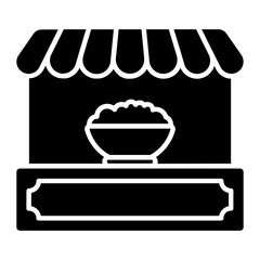 Fruit Stand Glyph Icon