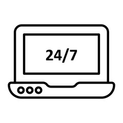 Online Service Outline Icon