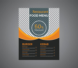 Menu design vector Layout 
