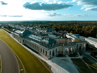  Chateau de Chantilly ( Chantilly Castle ), Oise, Picardie, France.Drone chot 