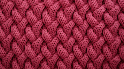Fototapeta premium Сlose up pink knitted texture