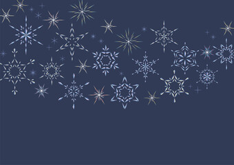 クリスマス 冬 キラキラ 光 背景素材 夜