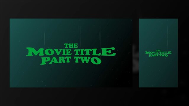 Duo Resolution Cartoon Grunge Distorted Title Intro Template