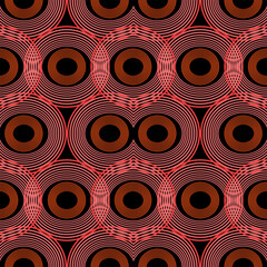abstract seamless pattern with circles. Seamless for wallpaper, cloth, card, scene.