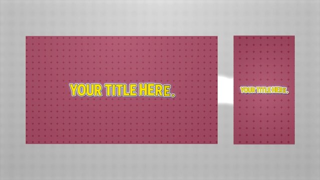 Duo Resolution Animated Background Cartoon Title Intro Template