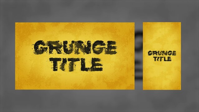 Duo Resolution Epic Grunge Strobing Title Intro Template