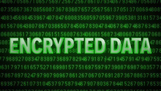 Encrypted Data Protection Title Intro Template