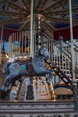 CAROUSEL Merry-Go-Round Vintage Vintage children's rides Nostalgic amusement rides Classic carnival attractions Retro kiddie rides Traditional fairground rides 