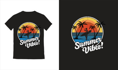 Summer Paradise Beach T-shirt Design,