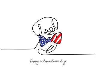 happy american independence day flag