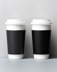 Coffee paper cup mockup